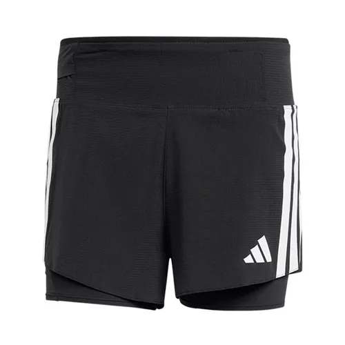 Quần Short Chạy Bộ Nam Adidas Running Adizero 2-in-1 Gel Pocket JD4202 Màu Đen Size L