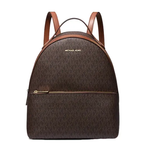 Balo Nữ Michael Kors Sheila Medium Logo MK Backpack 35F3G6HB6B Màu Nâu