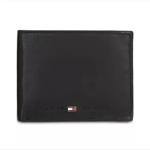 Ví Nam Tommy Hilfiger Men's Brax Leather RFID Traveler Wallet Màu Đen