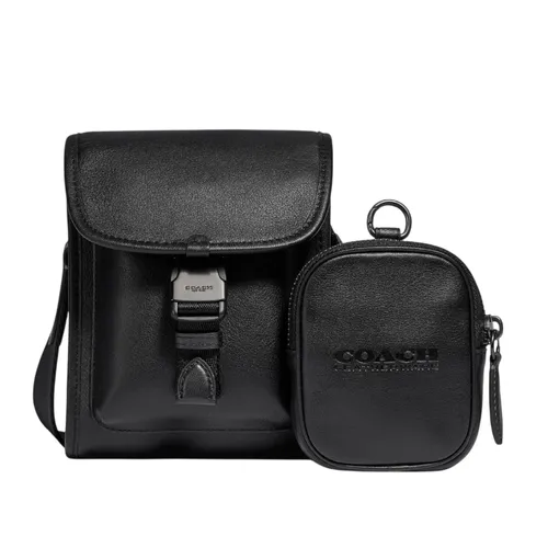 Túi Đeo Chéo Coach Charter North/South Crossbody With Hybrid Pouch Black Màu Đen