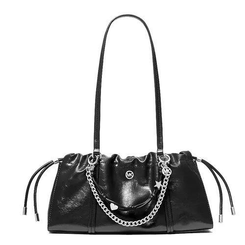 Túi Đeo Vai Nữ Michael Kors MK Matilda Small Cinched Shoulder Bag 35T6SMTL6U Màu Đen