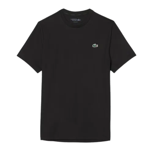 Áo Thun Nam Lacoste UV Protect Lightweight Stretch Sport TH8920 - 031 Tshirt Màu Đen Size 3