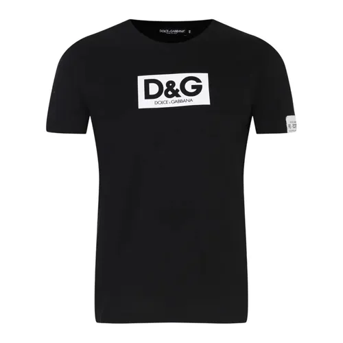 Áo Phông Nam Dolce & Gabbana D&G G8QI4T FU7EQ N0000 Tshirt Màu Đen Size 44