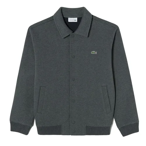 Áo Khoác Nam Lacoste Men's Rib Georgette Sweat Jumper SH080E-050 Màu Xám Đậm&nbsp;Size 4
