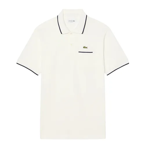 Áo Polo Nam Lacoste Classic Fit Pocket Accent L.12.12 PH9838 - EV0 Màu Trắng Kem Size 3
