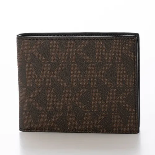 Ví Nam Michael Kors MK Monogram Slim Bi-fold Wallet 86F2SMNF5B Màu Nâu