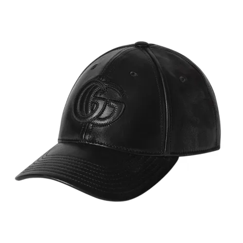 Mũ Gucci Double G Leather Baseball Cap  832252 4HBGA 1000 Màu Đen Size S