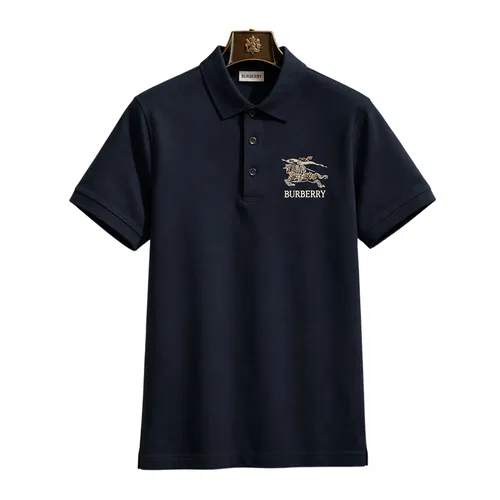 Áo Polo Nam Burberry Logo 8121967 Màu Xanh Navy Size S