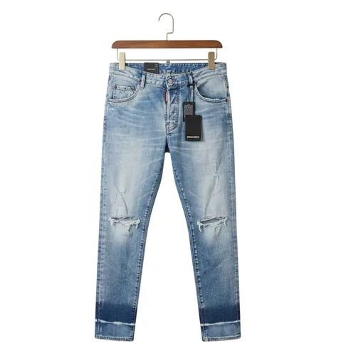 Quần Jean Nam Dsquared2 Wash Skater S71LB1186 S30827 470 Màu Xanh Nhạt Size 48
