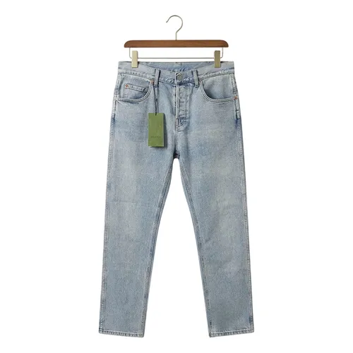 Quần Jean Nam Gucci 408637 XDBCD 4009 Màu Xanh Nhạt Size 32