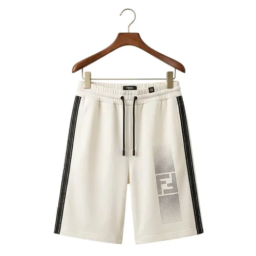 Quần Short Nam Fendi FAB910 AR58 F0RQ0 White Màu Trắng Size S