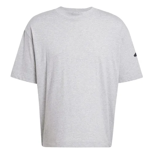 Áo Thun Nam Adidas Loose Fitting T-shirt With 3-Bar Essentials Logo JF3618 Medium Grey Màu Xám Nhạt Size S