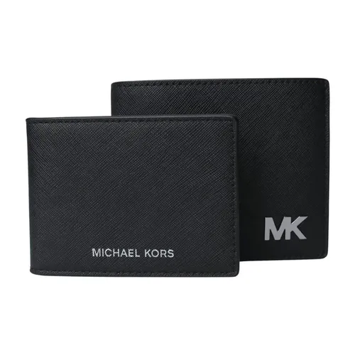 Set Ví Nam Michael Kors MK 36S5LCOF2U Cooper Saffiano Leather Billfold Wallet Màu Đen