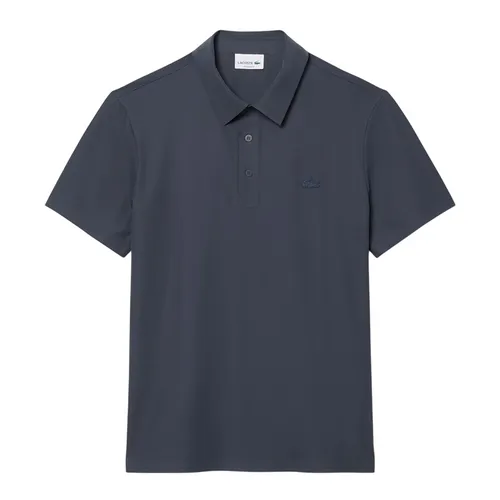Áo Polo Nam Lacoste Regular Fit Commuter Polo DH1604 - S5T Màu Xám Đậm Size 3