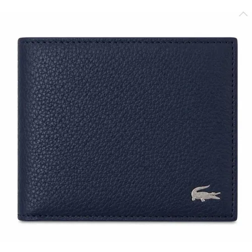 Ví Nam Lacoste Men's Bifold Wallet NH4774 - 021 Màu Xanh Navy
