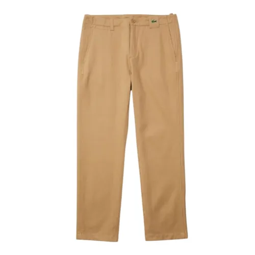 Quần Dài Nam Lacoste Men's Regular Fit Chino Pants HH0094 - 02S Màu Be Size 33