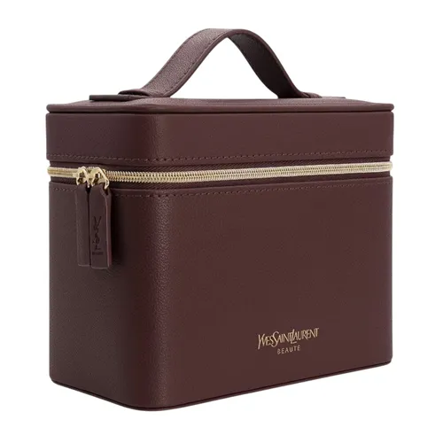 Túi Xách Tay Nữ Yves Saint Laurent YSL Bag Leather Màu Đỏ Đậm (Túi Gift)