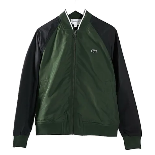 Áo Bomber Lacoste Reversible Jacket BH3330-5RZ Màu Xanh Green Size 52