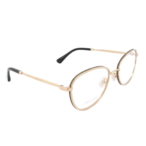 Kính Mắt Cận Nữ Jimmy Choo Demo Round Ladies Eyeglasses JC229 0RHL 54 Màu Vàng Hồng