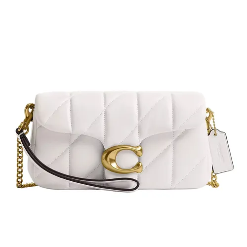 Túi Đeo Vai Nữ Coach Tabby Chain Crossbody Bag 19 With Quilting White CBH23 Màu Trắng