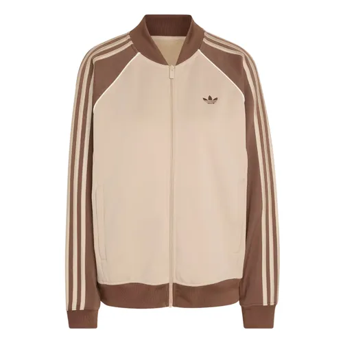 Áo Khoác Nữ Adidas SST Loose Tracktop KD8825 Màu Nâu Be Size S