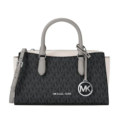Túi Đeo Chéo Michael Kors&nbsp;MK Arden Small Color-Block Signature Logo Messenger Bag 35S6S4XM1B Màu Đen