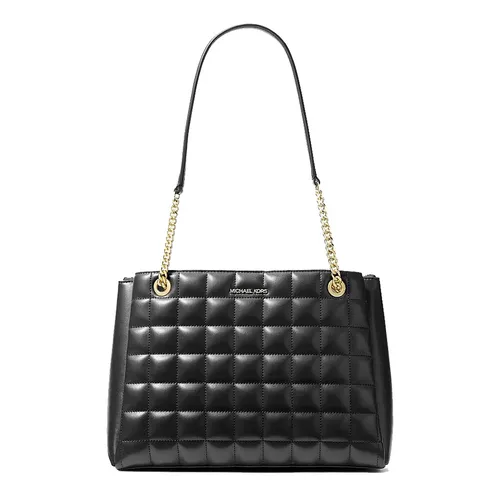 Túi Tote Nữ Michael Kors MK 35S6G1SE2Y Outlet Soho Medium Quilted Bag Black Màu Đen