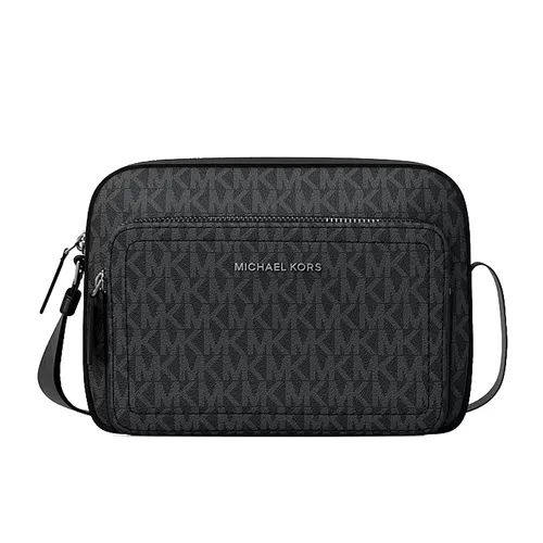 Túi Đeo Chéo Nam Michael Kors MK Cooper Signature Logo Flight Bag 37S6LCOC6X Màu Đen