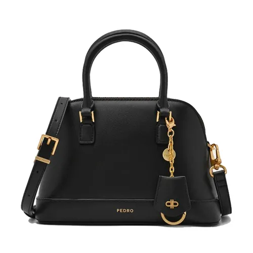 Túi Xách Nữ Pedro Lucia Leather Handbag PW2-56390045 Black Màu Đen