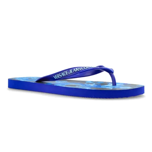 Dép Xỏ Ngón Nam Versace Jeans Couture Flip-Flops 80YA3SQ7 ZSS80 R76 Màu Xanh Blue Size 39