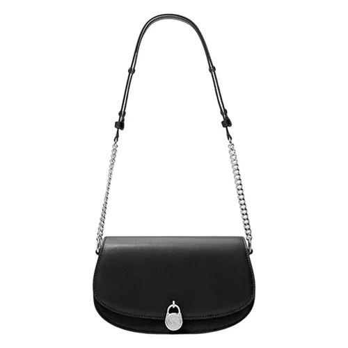 Túi Đeo Chéo Nữ Michael Kors MK Mila Medium Leather Messenger Bag 35T5SIMM8L Màu Đen
