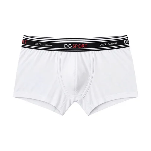 Quần Lót Nam Dolce & Gabbana White Spray With Black Strap M4F51J ON0GOH Màu Trắng Đen Size 4