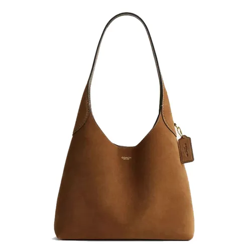 Túi Đeo Vai Nữ Coach Brooklyn Shoulder Bag 28 Warm Brown CW637 Màu Nâu