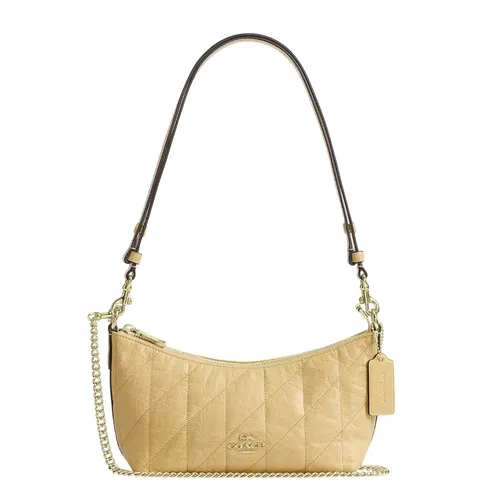 Túi Đeo Vai Nữ Coach Caitlin Shoulder Bag With Quilting Gold Soft CDZ88 Màu Vàng