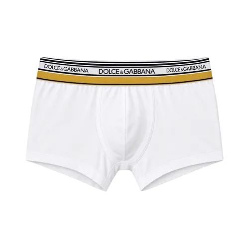 Quần Lót Nam Dolce & Gabbana White Spray With Yellow Strap M4F51J ON0GOH Màu Trắng Vàng Size 3