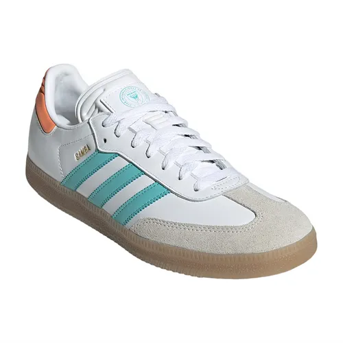 Giày Thể Thao Adidas Samba Inter Miami CF Indoor Soccer Shoes IH8160 Màu Trắng Xanh Size 38.5