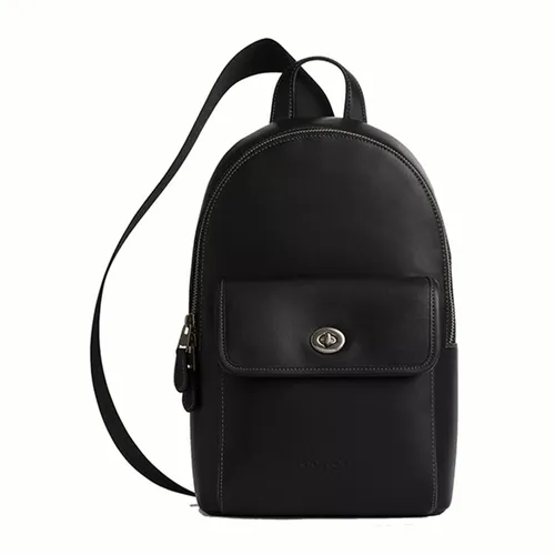 Túi Đeo Chéo Coach Turnlock Sling Pack CAJ72 Black Màu Đen