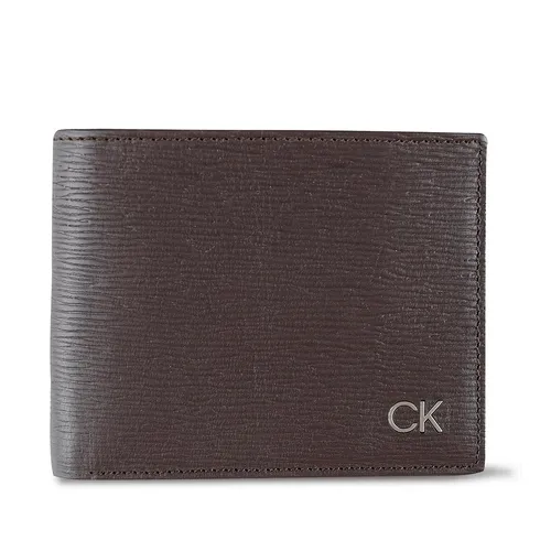 Ví Nam Calvin Klein CK Billfold With Coin Pocket Bifold Wallet 31CK130008 Màu Nâu