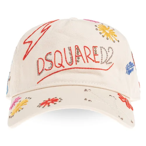 Mũ Dsquared2 Baseball Cap BCM0992 05C03957 5133 Màu Kem