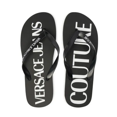 Dép Xỏ Ngón Nam Versace Jeans Couture 80YA3SQ7 ZSS81 Màu Đen Size 40