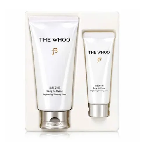 Set Sữa Rửa Mặt Làm Mờ Nám Whoo Brightening Foam Cleanser Special Set 2pcs 180ml + 40ml