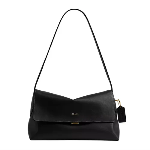 Túi Đeo Chéo Nữ Coach Chelsea Shoulder Bag 30 Maple CDS58 Brass/Black Màu Đen (Không Kèm Charm)