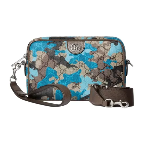 Túi Đeo Chéo Nam Gucci Small GG Crossbody Bag Phối Màu