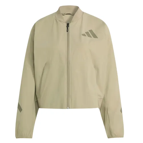 Áo Khoác Nữ Adidas Z.N.E. Knit Bomber Jacket KD8509 Màu Be Size 2XS