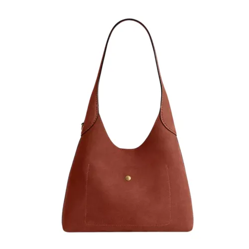 Túi Xách Nữ Coach Brooklyn Shoulder Bag 28 Màu Nâu Trầm