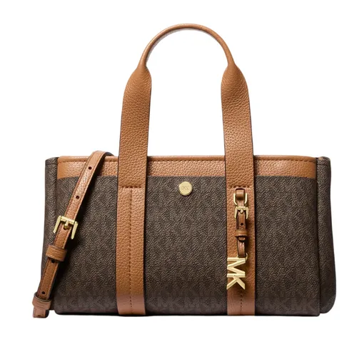 Túi Đeo Chéo Nữ Michael Kors MK Romee Extra-Small Signature Logo Crossbody Bag 32T5G1ZC1B Màu Nâu