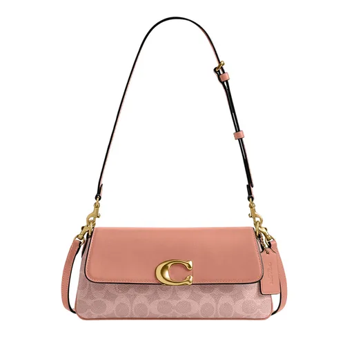 Túi Đeo Vai Nữ Coach Jet Shoulder Bag In Signature Canvas CBA83 Màu Hồng
