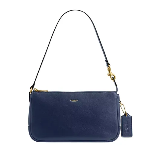Túi Đeo Vai Nữ Coach Plaza Bag CCC41 Shoulder Bag Màu Xanh Navy