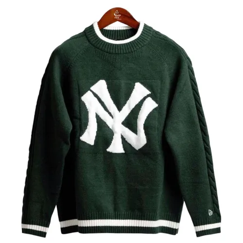 Áo Len Unisex New Era x MLB Sweater NY Green New York Yankees Màu Xanh Lá Size S (Form Á)