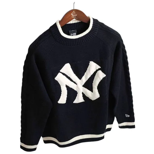 Áo Len Unisex New Era x MLB Sweater NY New York Yankees Màu Xanh Navy Size S (Form Á)